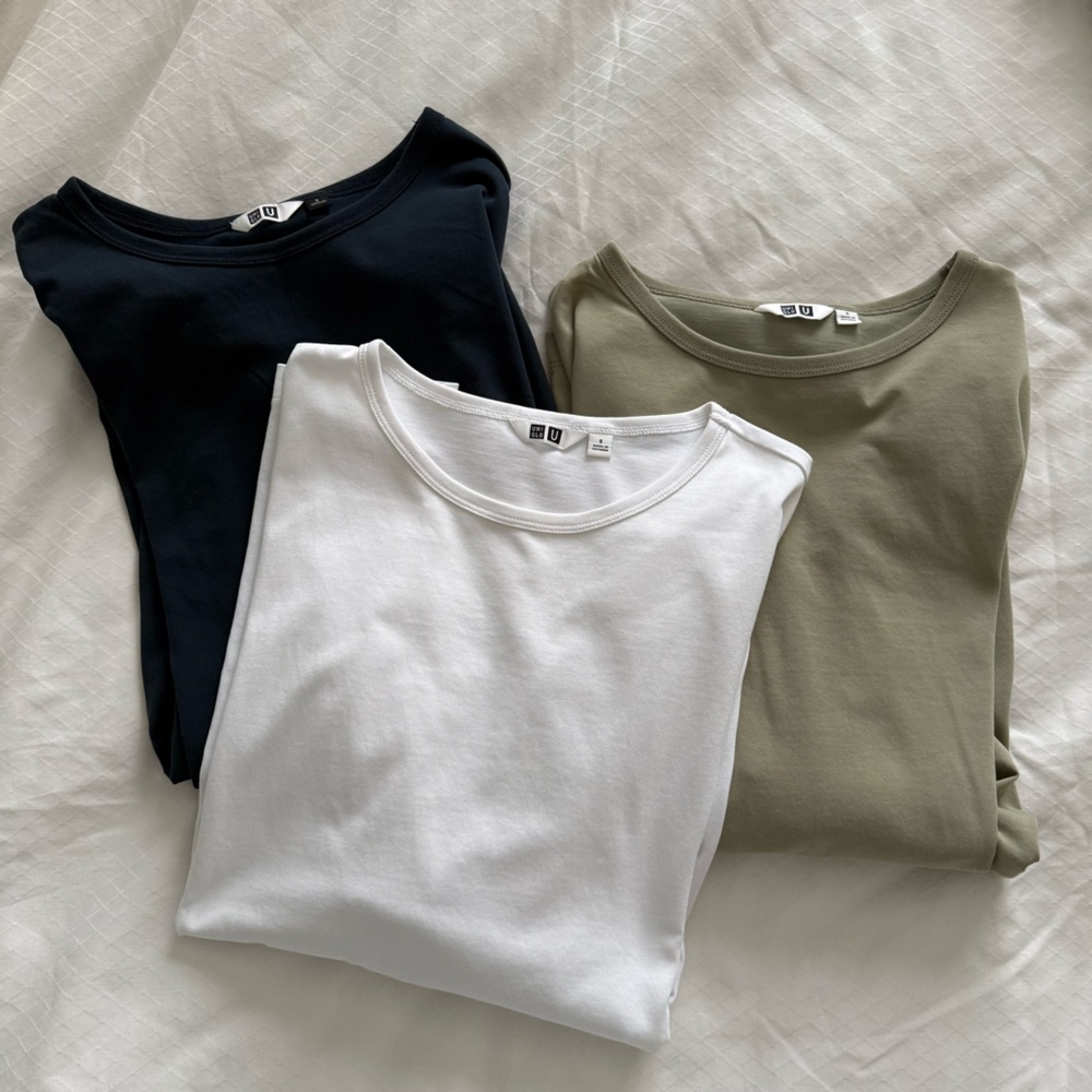 Uniqlo | airism cotton oversized half-sleeve tees